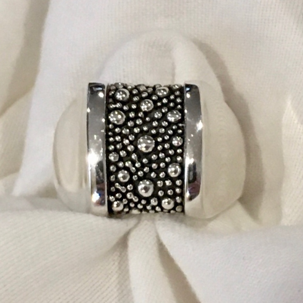 MICHAEL DAWKINS Starry Night Sterling Silver Ring Sz 8 - Picture 2 of 15